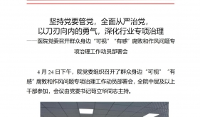 中医院党委简报2022年第10期 开展“可视”“有感”专项治理动员部署会